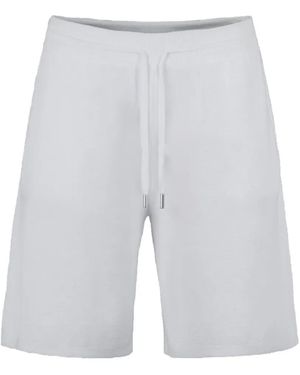 Moorer Drawstring Trim Shorts - White