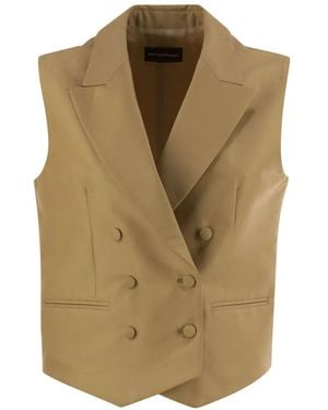 MVP WARDROBE Chaleco con doble botonadura - Neutro