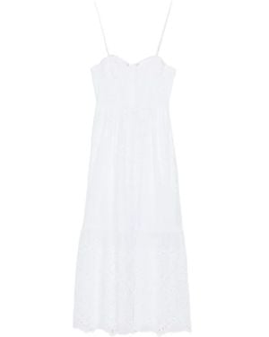 ERMANNO FIRENZE Tiered Midi Dress - White