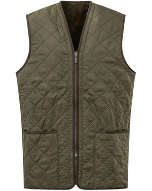Barbour Polarquilt Zip-In Liner Waistcoat - Green
