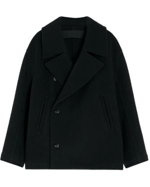 Lemaire Boxy Peacoat - Black