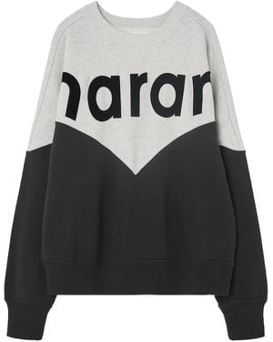 Isabel Marant Logo-Detail Colour-Block Sweatshirt - Black