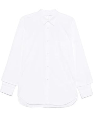 Comme des Garçons Camicia Con Polsini Doppi - Bianco