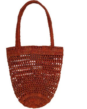 Chloé Crochet-Detail Tote Bag - Red