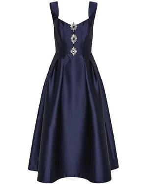 Rebecca Vallance Robe Mi-Longue Windermere - Blue