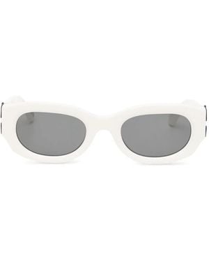Off-White c/o Virgil Abloh Oval-Frame Sunglasses - White