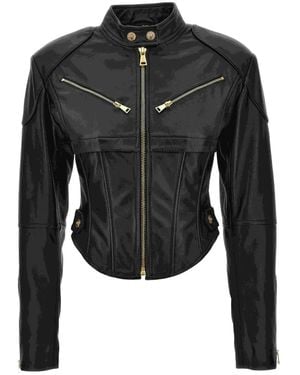 Versace Jeans Couture Leather Jacket - Black