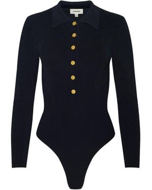 L'Agence Elisabetta Knit Bodysuit - Blue