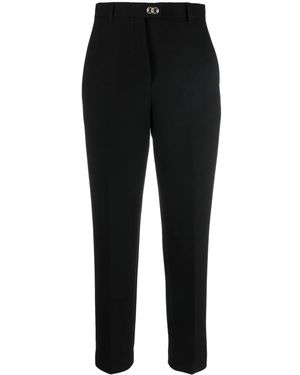 Ferragamo Cropped Tapered Trousers - Black