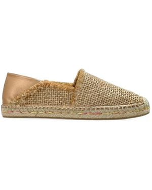 Jimmy Choo Avi Frayed Espadrilles - Metallic