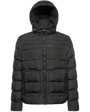 Geox Magnete Quilted Hooded Jacket - Black