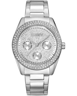 DKNY Armbanduhr Mit Kristall-Lünette 36Mm - Grau