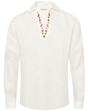 Orlebar Brown Ridley Embroidery Shirt - White