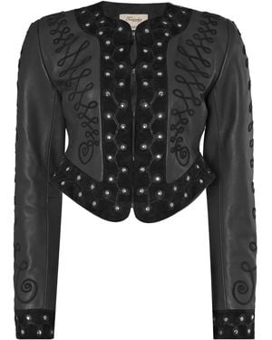 Temperley London Veste Pablo En Cuir - Noir