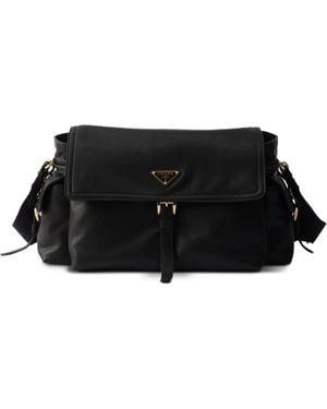 Prada エクスプローラ レザーショルダーバッグ L - ブラック