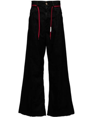 Marni Drawstring Flared Trousers - Black