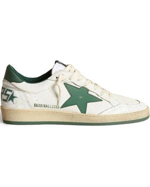 Golden Goose Ball Star Trainers - Green