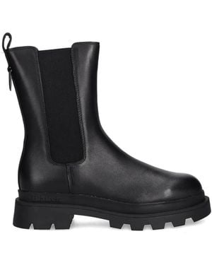 Blauer Kimmel Lug-Sole Pull-Tab Chelsea Boots - Black