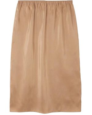 Carven Falda de seda - Neutro