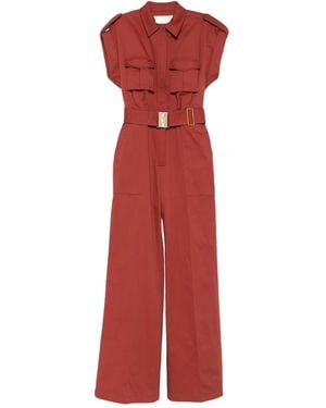 Elie Saab Cotton jumpsuit - Rot