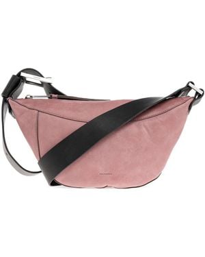 AllSaints Luna Zip Lambskin Shoulder Bag - Pink