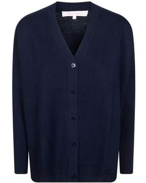 ABSOLUT CASHMERE Natalie V-Neck Cardigan - Blue