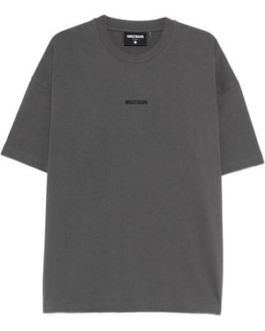 WRSTBHVR Pinstripe T-Shirt - Gray