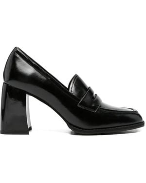 Linda Baumann Escarpins À Bout Carré - Black