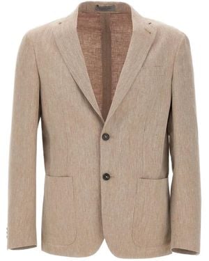 Corneliani パッチポケット ジャケット - ナチュラル