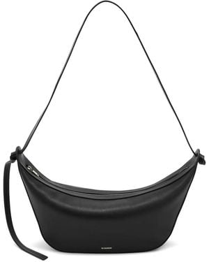 Jil Sander ノットディテール ショルダーバッグ - ブラック