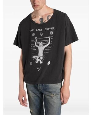Enfants Riches Deprimes The Last Supper Graphic-Print T-Shirt - Black