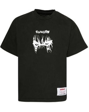 RRR123 Graphic-Print T-Shirt - Black