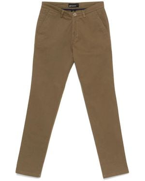 Remus Uomo Logo-Patch Trousers - Brown