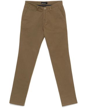 Remus Uomo Logo-Patch Pants - Brown