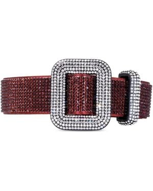 Benedetta Bruzziches Crystal-Embellished Belt - Rojo