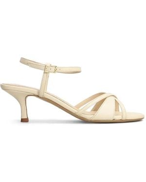 Fabio Rusconi Cross-Strap Buckle-Fastening Sandals - Natural