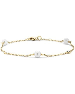 Pragnell 18Kt Sundance Pearl And Diamond Bracelet - White