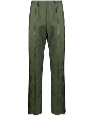 Post Archive Faction PAF Zip-Detail Straight-Leg Trousers - Green