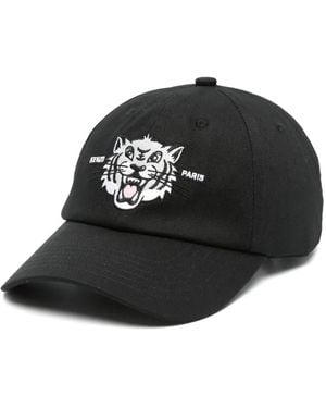 KENZO タイガーヘッド キャップ - ブラック