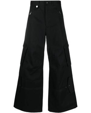 Egonlab Wide-Leg Cargo Trousers - Black
