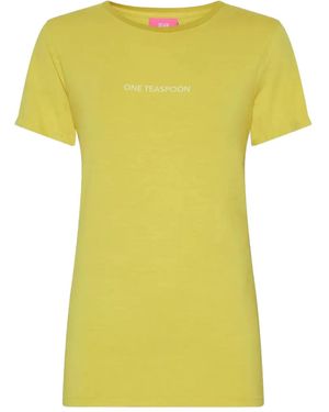One Teaspoon Logo Round-Neck T-Shirt - Yellow