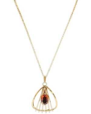 Madison Art Deco Halskette Mit Anhänger - Mettallic