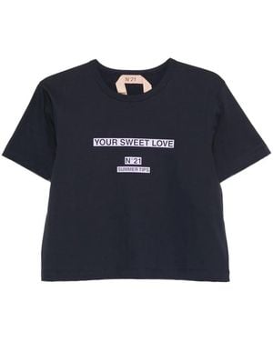 N°21 Short-Sleeve T-Shirt - Blue