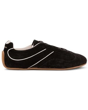 Tom Ford Lewis Leather Trainers - Black
