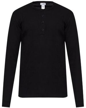 MM6 by Maison Margiela Long-Sleeves T-Shirt - Blue