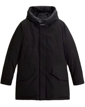 Woolrich Hooded Padded Coat - Black