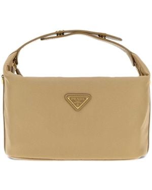 Prada Borsa Tote Chérie Re-Nylon Mini - Metallizzato