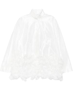 Shiatzy Chen Lace Embroidery Oversized Jacket - White