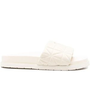 GANT Quilted Sliders - White