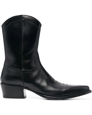 DSquared² City Nights Pointed-Toe Boots - Black